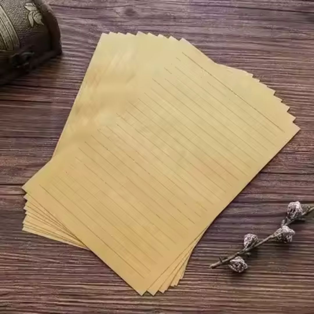 10 hojas con líneas estilo vintage