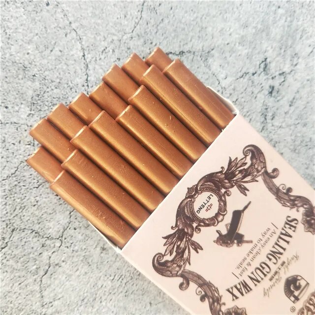 Barras De Lacre Ocre Para Sellos 16 Unidades