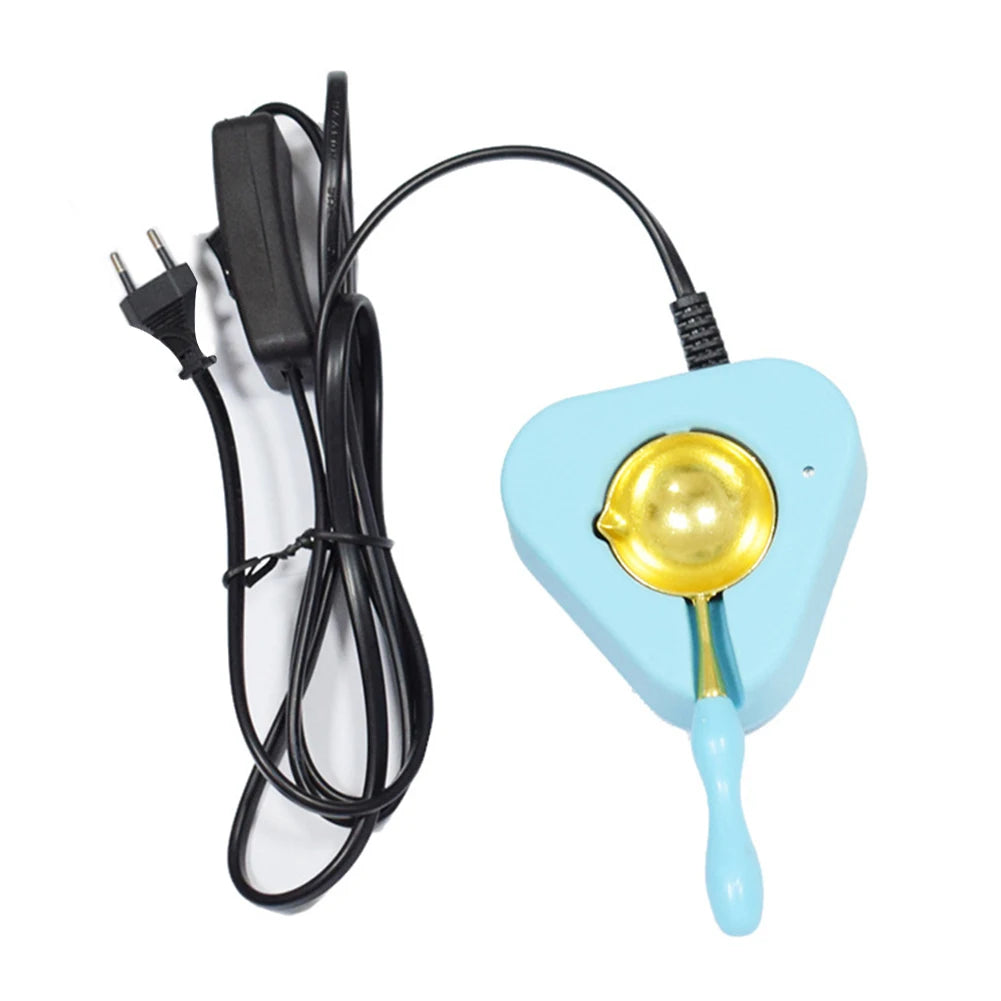 Cuchara con horno para lacre eléctrico