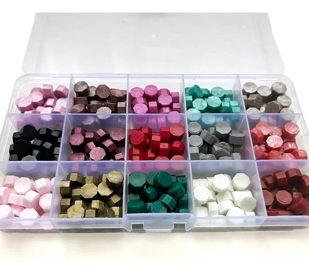 Set De 15 Colores De Lacre 300 Piezas Cera Para Sellos