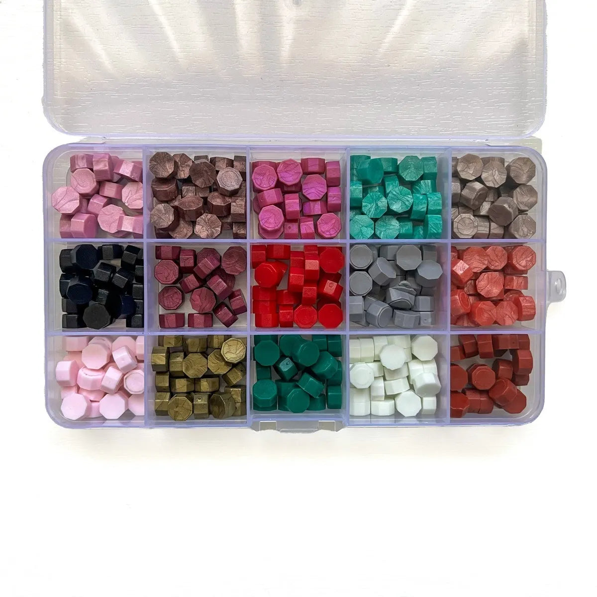 Set De 15 Colores De Lacre 300 Piezas Cera Para Sellos