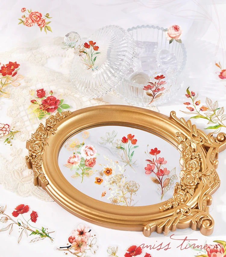 Deco stickers flores 40 piezas