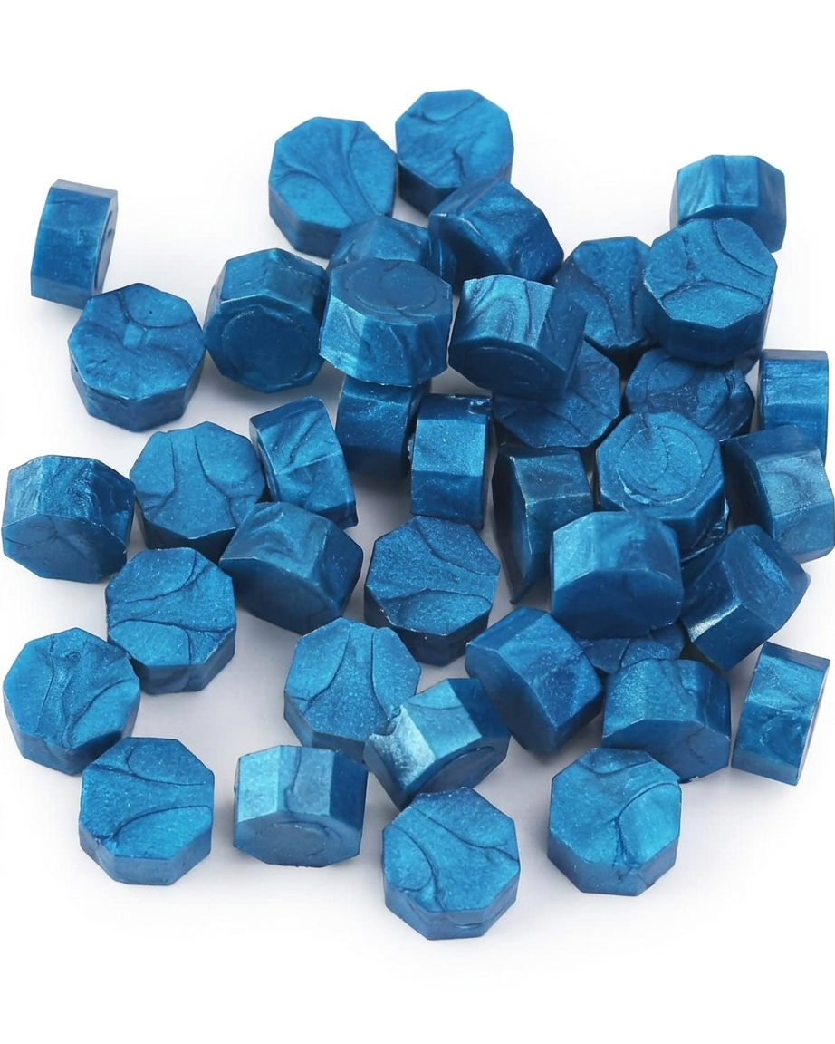Lacre azul metálico para Sellos 100 Unidades