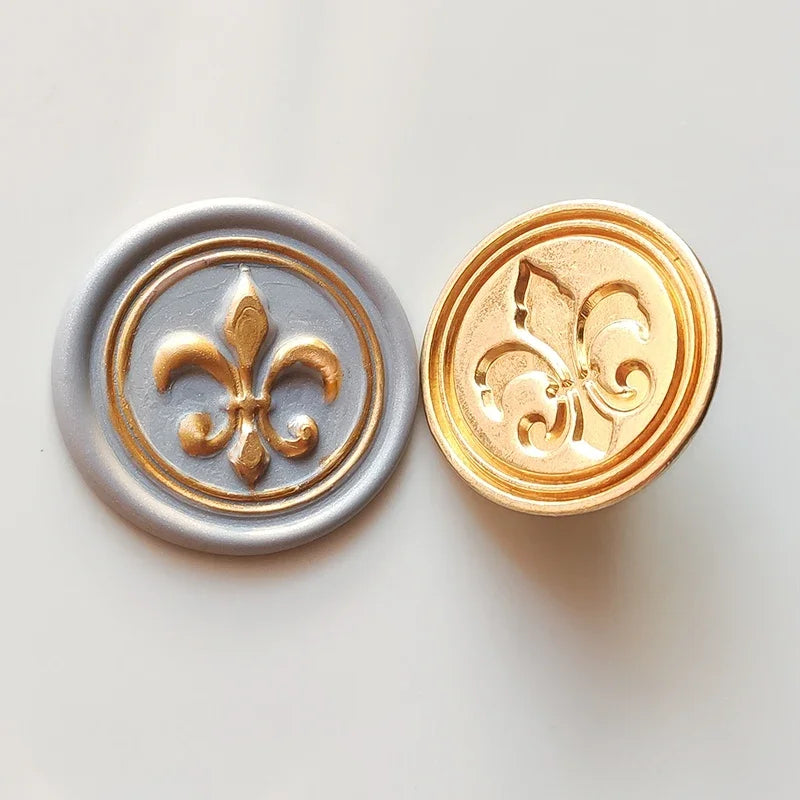 Sello Para Lacre Flor De Lis 25 mm