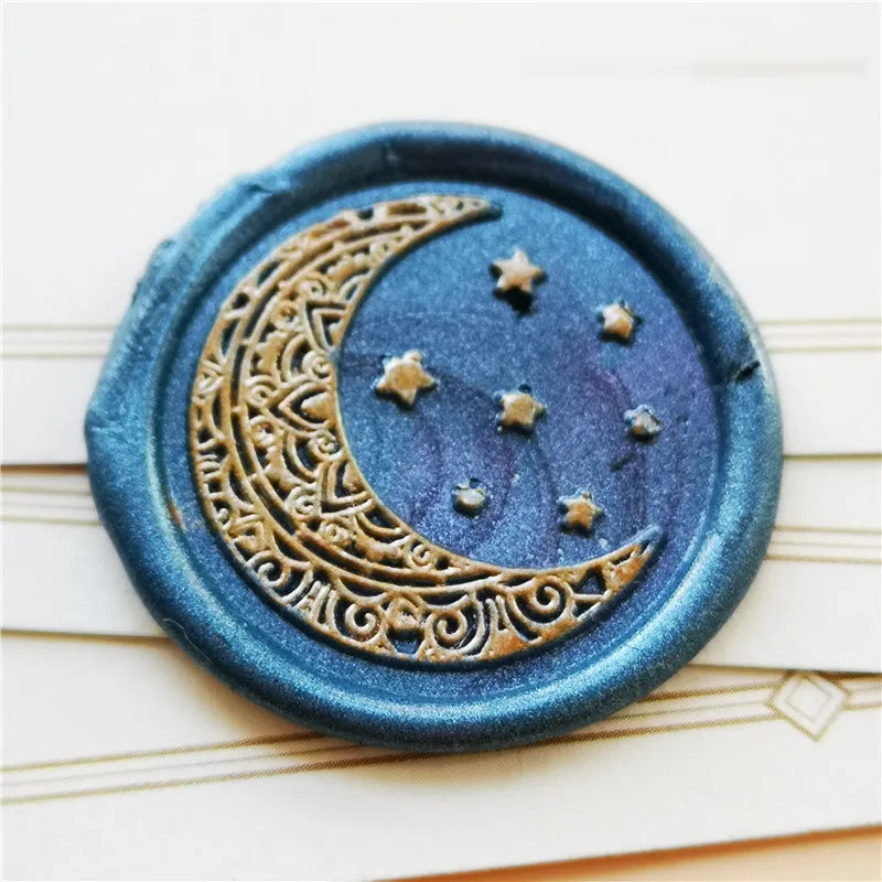 Sello luna estrellas 25 mm