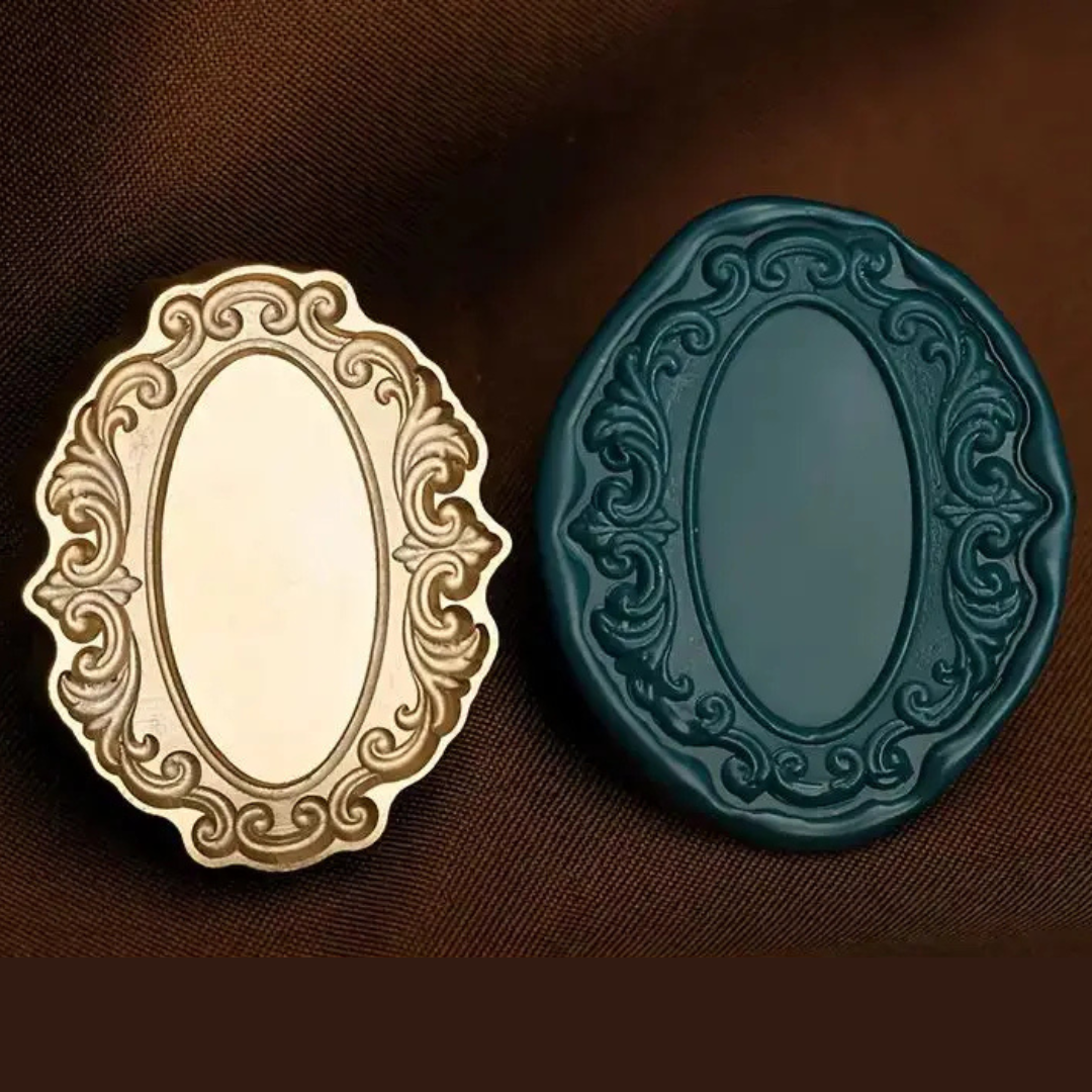 Sello para lacre diseño de marco vintage