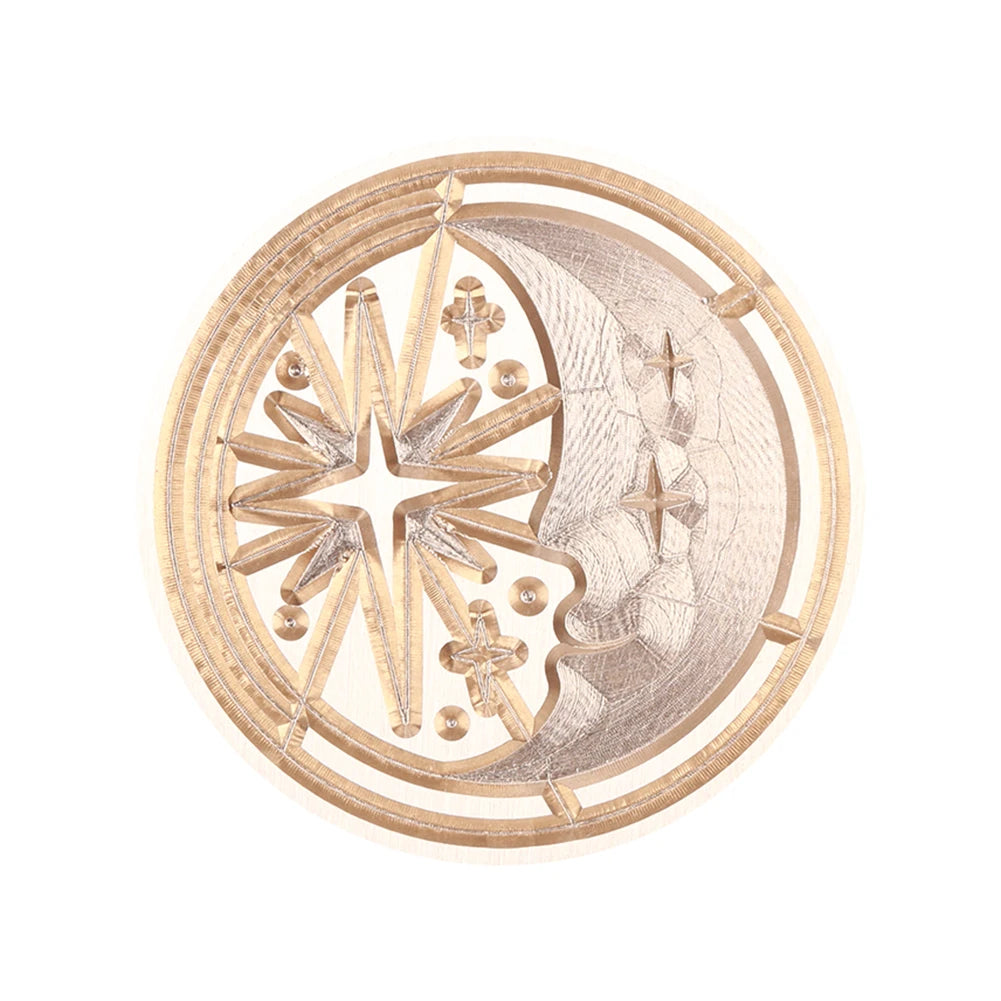 Sello para lacre luna estrella