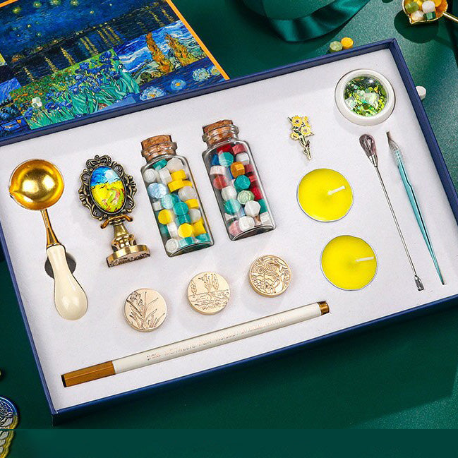 Kit de sellos y lacre Van Gogh Amarillo