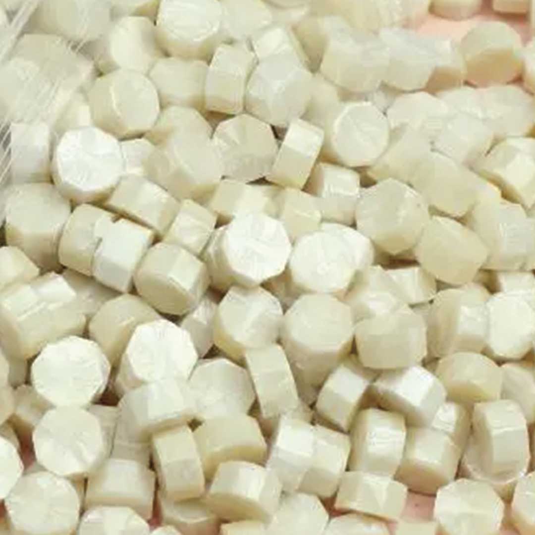 Lacre blanco perlado Para Sellos 100 Unidades