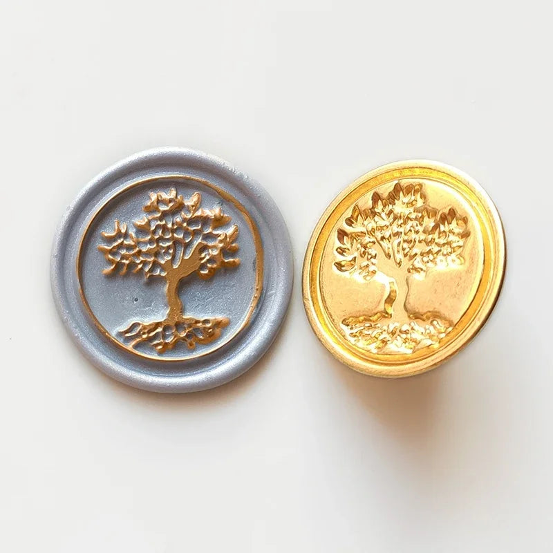 Sello diseño árbol de la vida