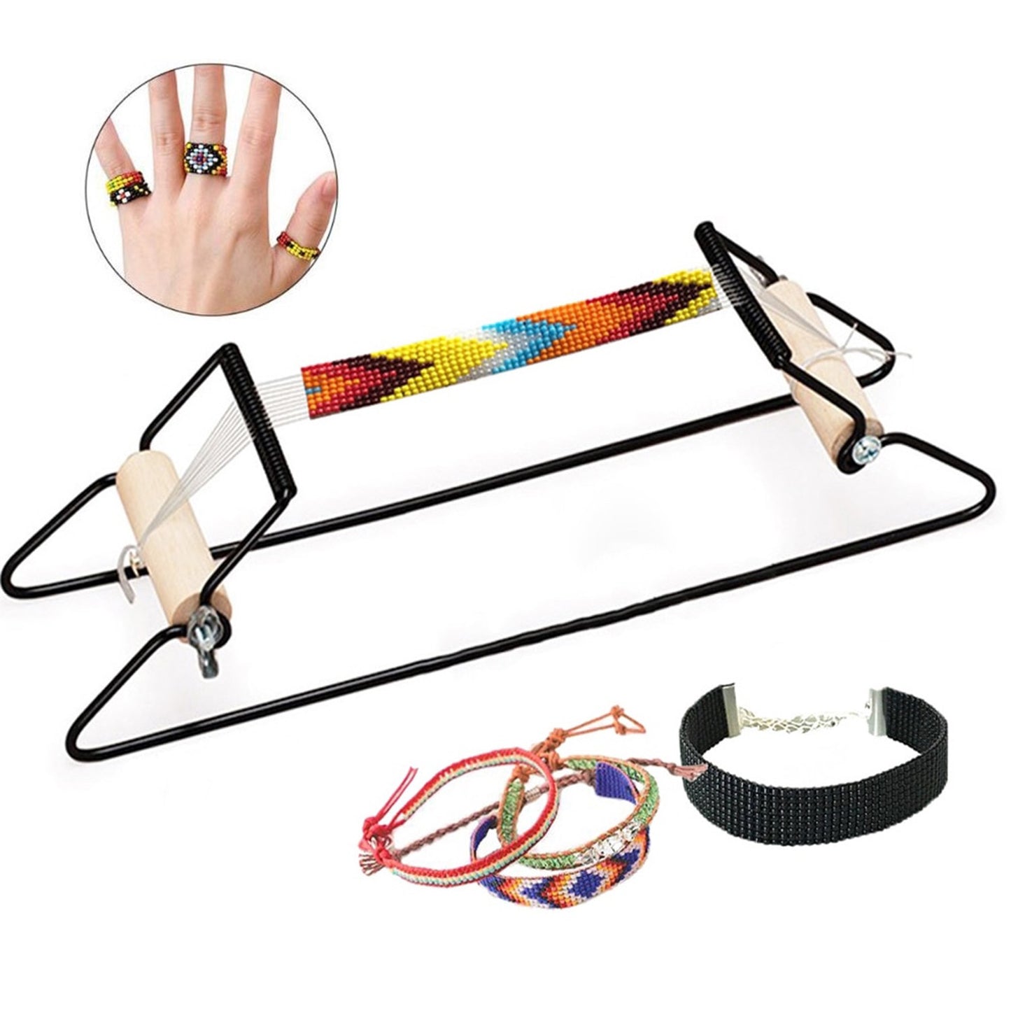 Set Telar Para Mostacillas Incluye Materiales Y Accesorios