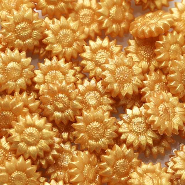 Lacre dorado para sellos 100 unidades girasol