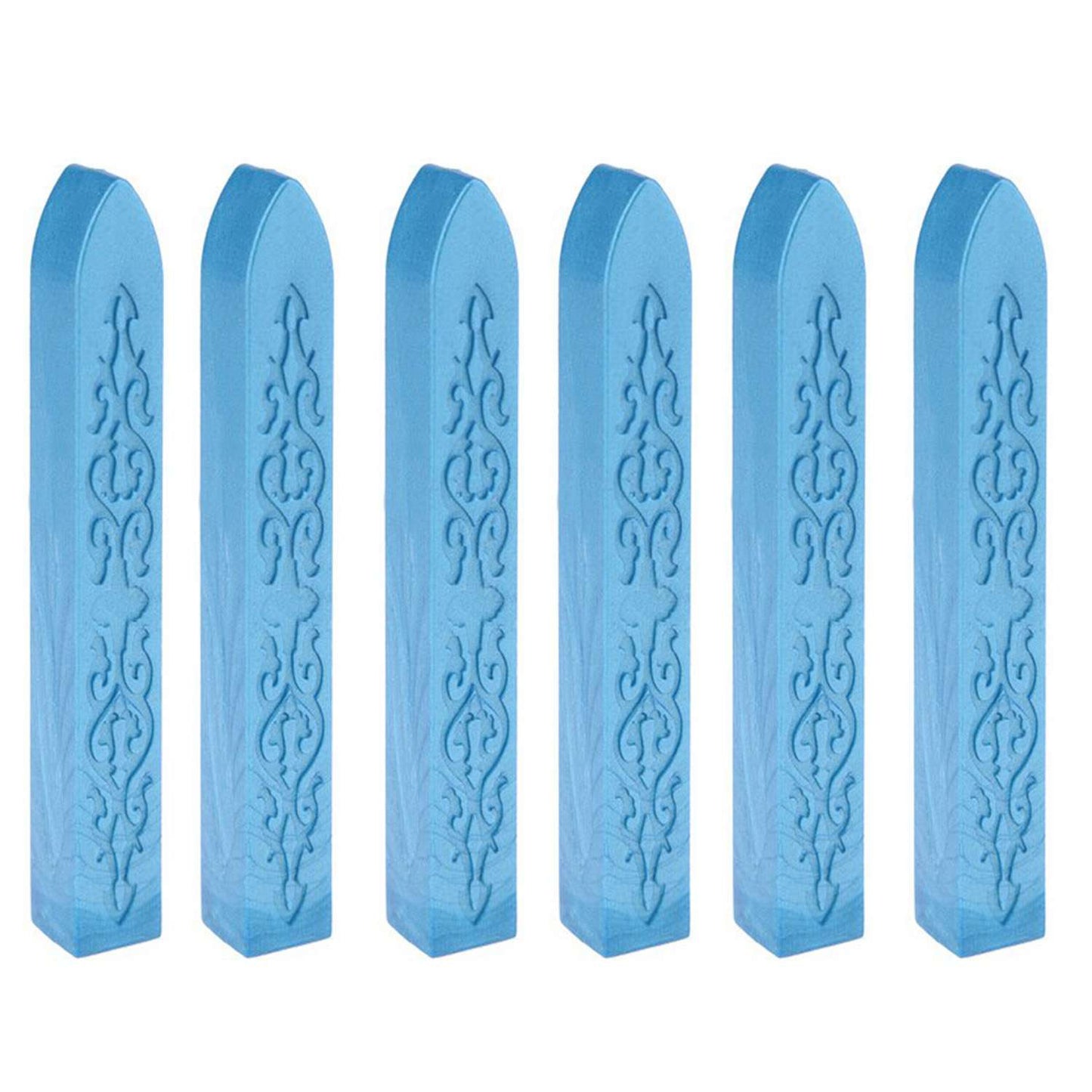 6 Barras de lacre azul claro