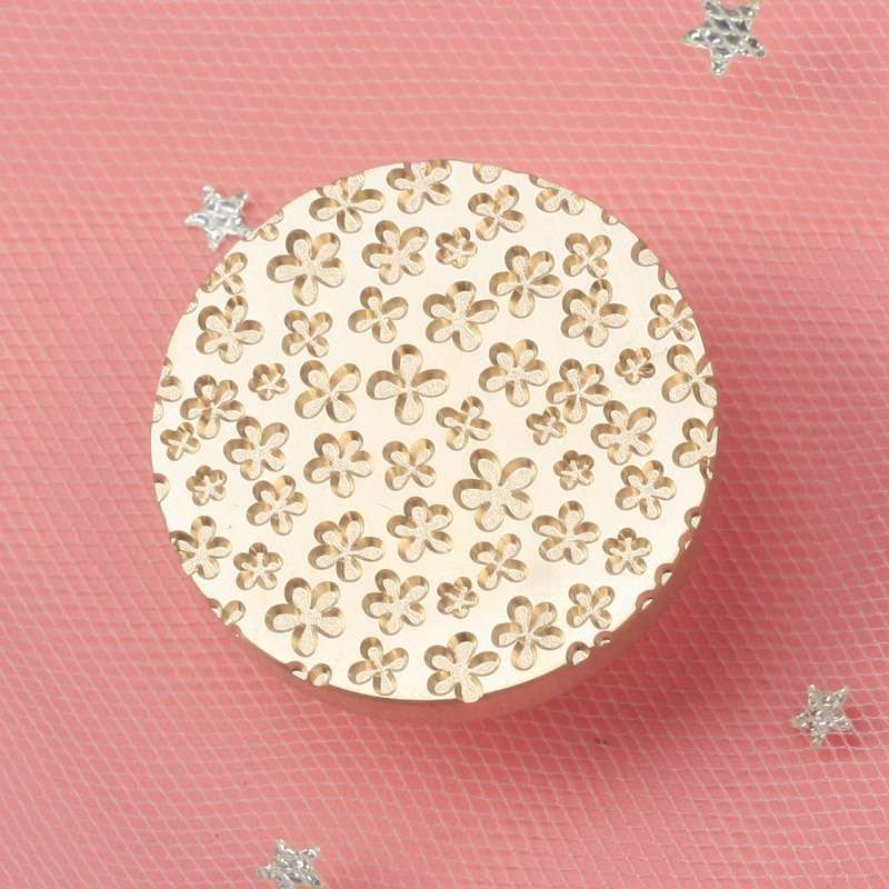 Sello patrón de flores