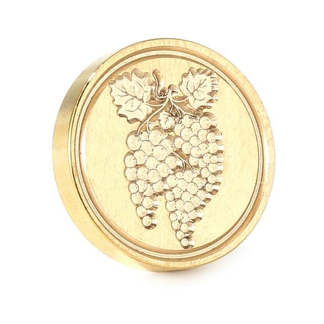 Sello Para Lacre Ramo De Uvas Timbre Para Cera Invitaciones