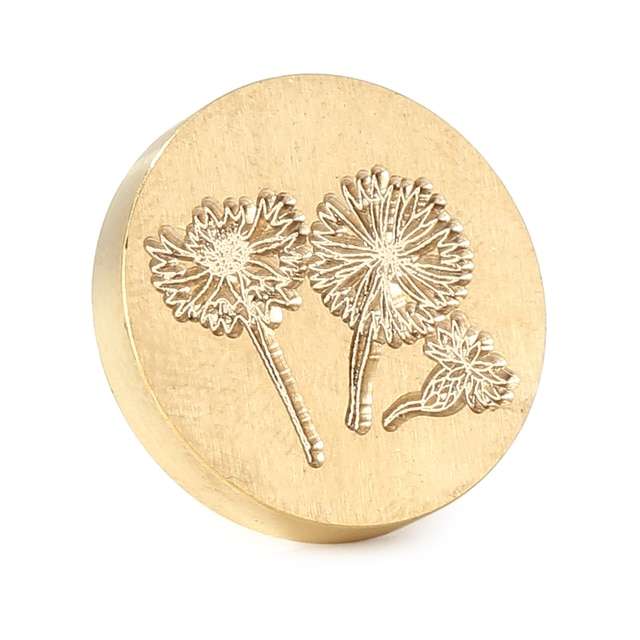 Sello Para Lacre Planta Diente De León Timbre Para Cera