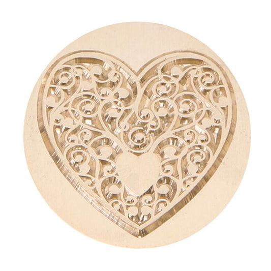 Sello Para Lacre Corazón Timbre Para Cera Invitaciones