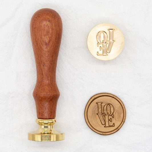Sello Para Lacre Love Incluye Mango Madera