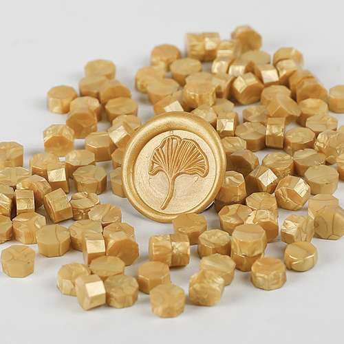 Lacre Para Timbres Dorado amarillo