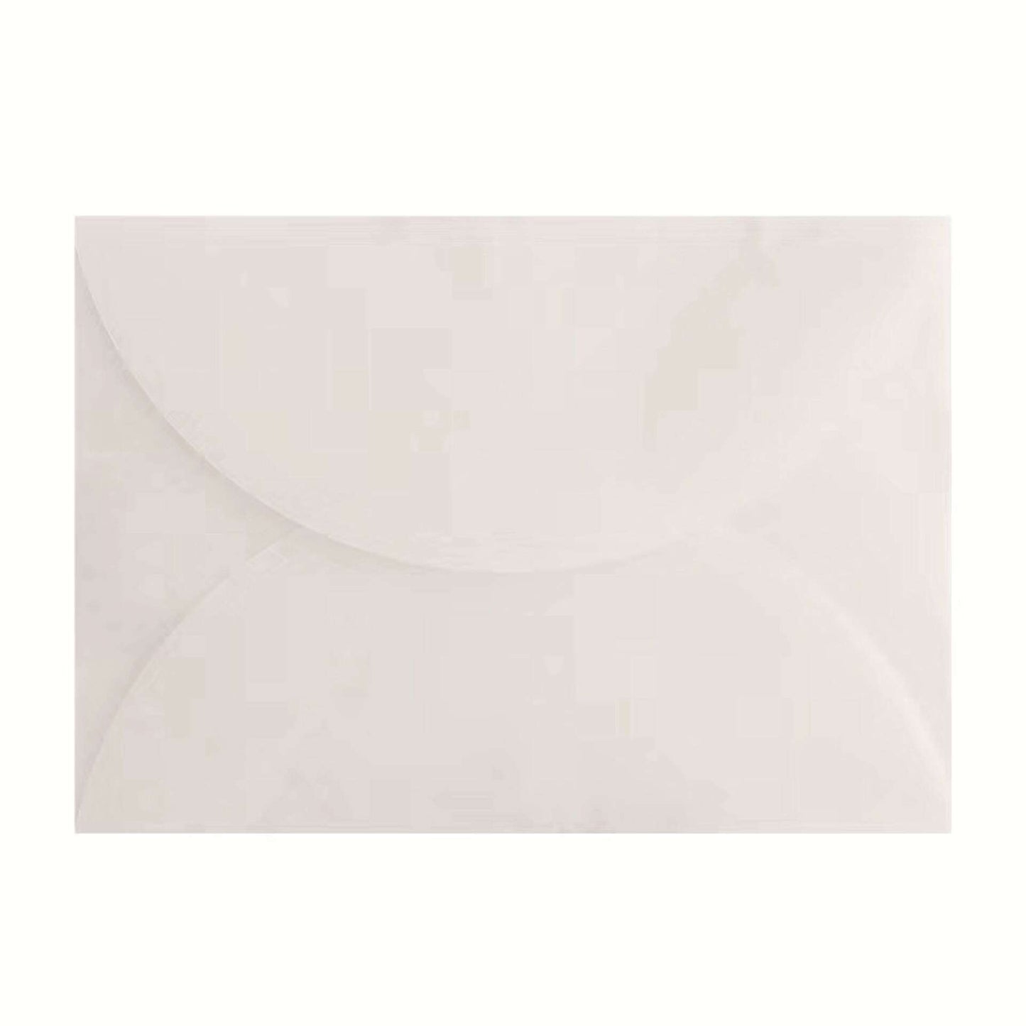 Sobre diseño petalo transparentes - 15.5x10.5cm, 10 unidades