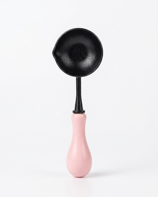 Cuchara para lacre antiadherente rosa