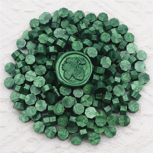 Lacre Color Verde Pino Para Sellos 100 Unidades