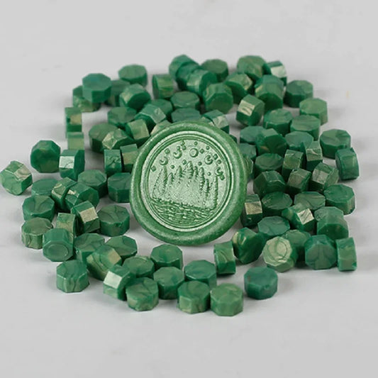 Lacre Color Verde Para Sellos 100 Unidades