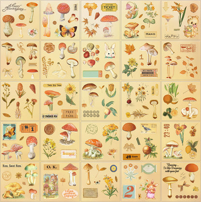100 Laminas De Stickers Scrapbook Flores Mariposas Vintage