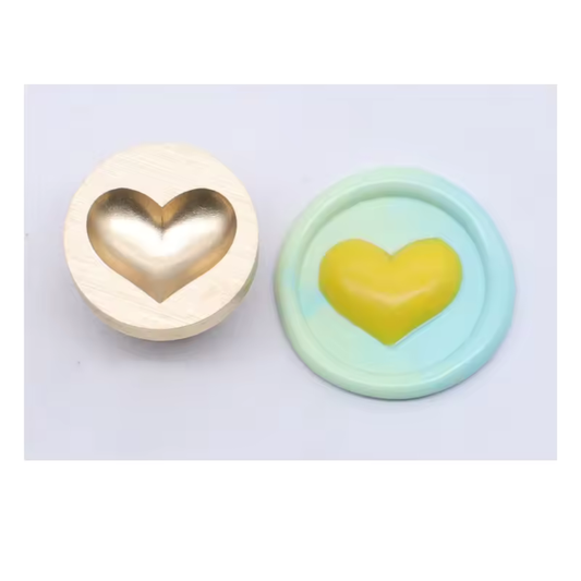 Sello diseño corazón 3D