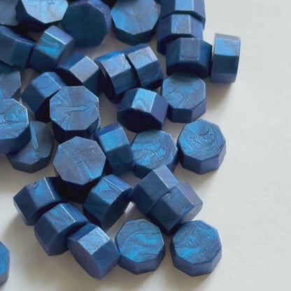 Lacre azul marino perlado para Sellos 100 Unidades