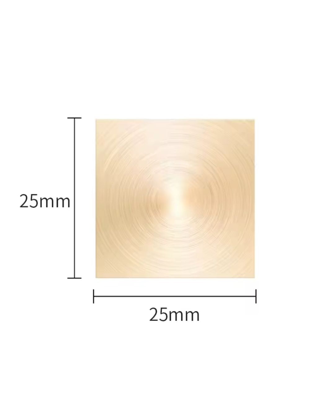 Sello Para Lacre cuadrado liso 25 mm