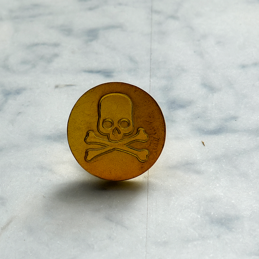 Sello diseño poison calavera
