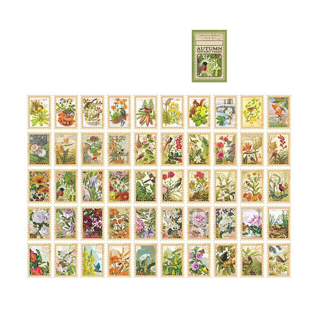 100 Stickers Washi Tape Flores Estilo Vintage Scrapbook