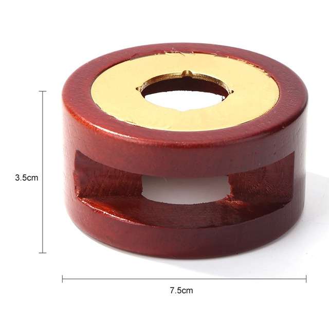 Horno Para Sellos De Lacre Diseño Clásico Madera y metal dorado liso