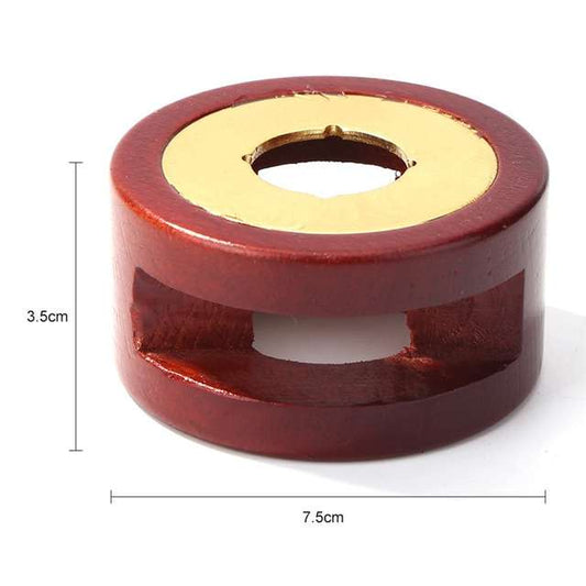 Horno Para Sellos De Lacre Diseño Clásico Madera y metal dorado liso