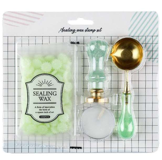 Mini kit sellos colores verde