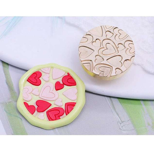 Sello multi corazones patrones