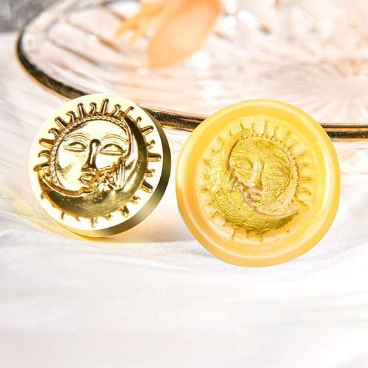 Sello diseño sol y luna
